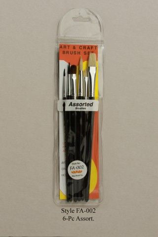 Atlas Brush Style FA-002 Assortment (6)