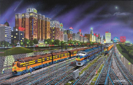 SunsOut Chicago Nights Puzzle - 1000 Pieces