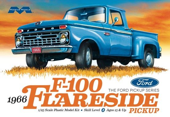 Chargez l'image dans la visionneuse de la galerie, Moebius 1/25 1966 Ford F-100 Flareside Pickup

