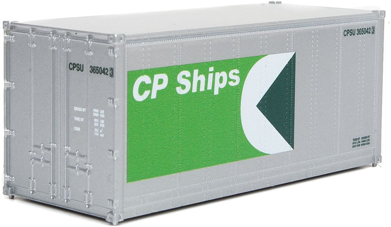 Load image into Gallery viewer, Walthers SceneMaster HO conteneur 20 pi à parois lisses – CP Ships (949-8662)
