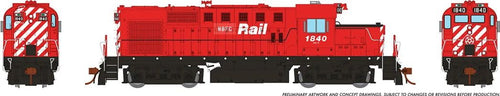 Rapido Trains HO MLW RS-18u New Brunswick East Coast (NBEC) #1840 w/ESU LokSound V5.0 DCC & Sound