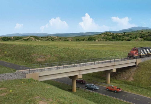 Walthers Cornerstone HO Modern Long Span Concrete Railroad Bridge - Kit