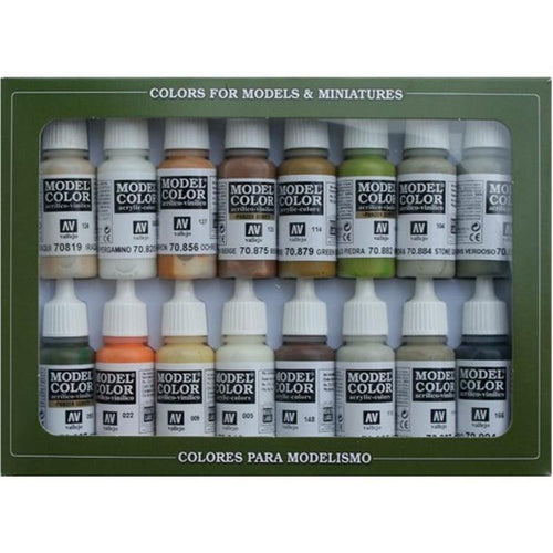 Vallejo Earth Tones Set 16pcs.