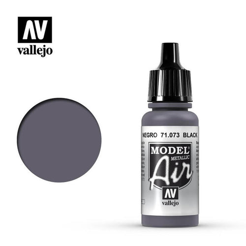 Vallejo Model Air Black Metallic 17ml.