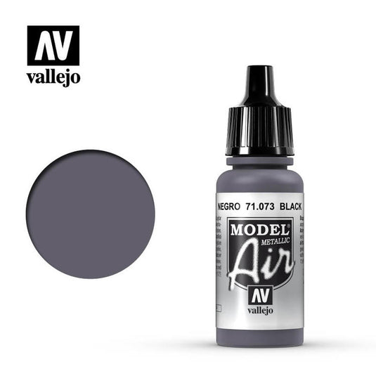 Vallejo Model Air Black Metallic 17ml.