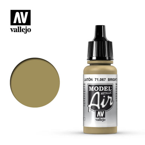 Vallejo Model Air Bright Brass Metallic 17ml.