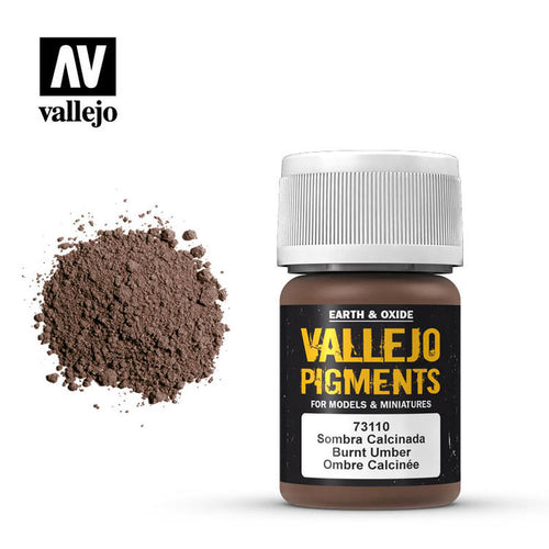 Vallejo Pigment Burnt Umber 30ml.