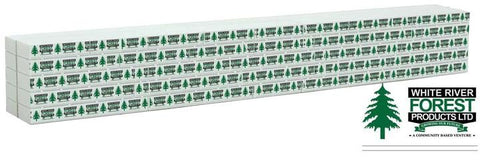 Walthers SceneMaster HO Wrapped Lumber Load for WalthersMainline 72' Centerbeam Flatcar - White River Forest Products