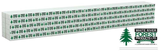 Walthers SceneMaster HO Wrapped Lumber Load for WalthersMainline 72' Centerbeam Flatcar - White River Forest Products