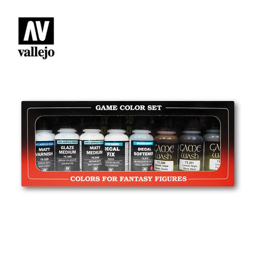 Vallejo Auxliliary Set Finising Products 8pcs.