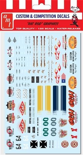 AMT 1/25 Rat Rod Decal Pack