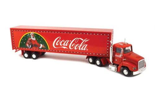 Atlas O Scale (1/43) Tractor with LED Lighted Van Trailer - Coca-Cola Holiday Caravan
