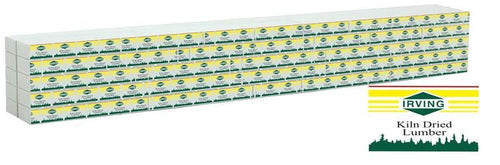 Walthers SceneMaster HO Wrapped Lumber Load for WalthersMainline 72' Centerbeam Flatcar - Irving Lumber