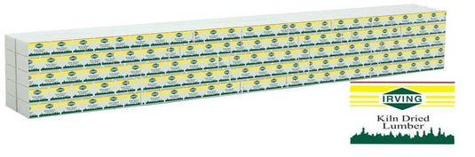 Walthers SceneMaster HO Wrapped Lumber Load for WalthersMainline 72' Centerbeam Flatcar - Irving Lumber