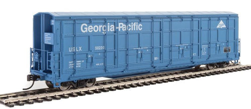 Walthers Proto HO 56' Thrall All-Door Boxcar - Georgia Pacific - USLX
