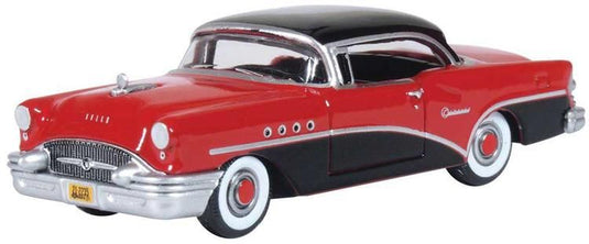 Oxford Diecast HO 1955 Buick Century - Carlsbad Black, Cherokee Red