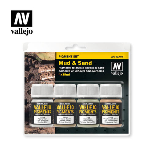 Vallejo Mud & Sand Pigment Set