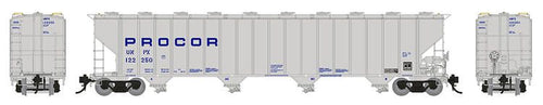 Rapido Trains HO Procor 5820 Covered Hopper: UNPX - Procor Blue Stencil