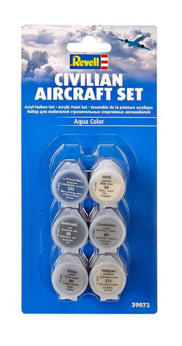 Revell Germany Civilian Aircraft Paint Set - 6pcs.