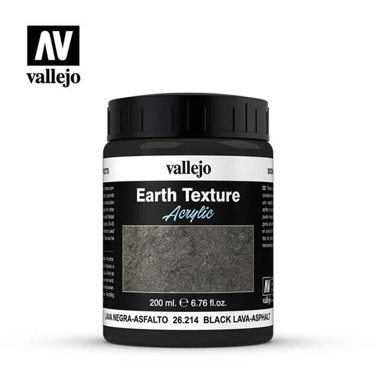 Vallejo Earth Texture - Black Lava Asphalt 200ml.