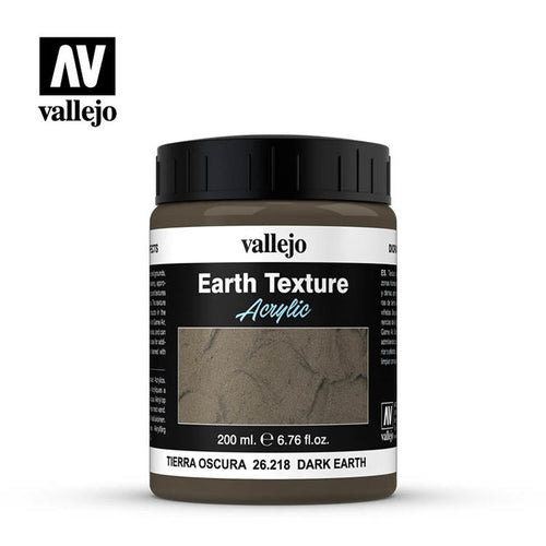 Vallejo Earth Texture - Dark Earth 200ml.