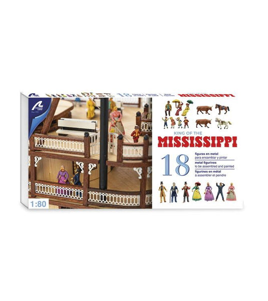 Artesania Latina King Of Mississippi - 18 Figurines en métal non paintes