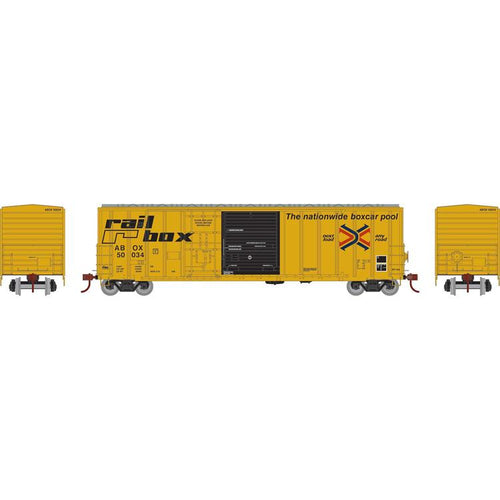 Athearn Ready To Roll HO 50' FMC Combo Door Box, ABOX, Early : #50034