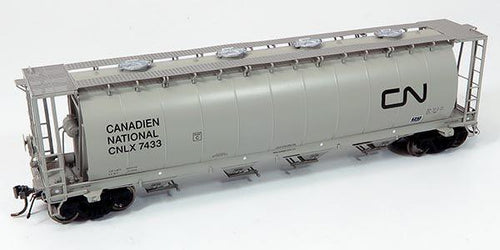 Rapido Trains HO NSC 3800cuft Covered Hopper: Canadian National - CNLX (Gray) Scheme