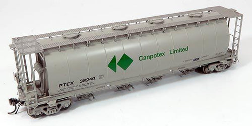 Rapido Trains HO NSC 3800cuft Covered Hopper: Canpotex Grey Scheme - PTEX