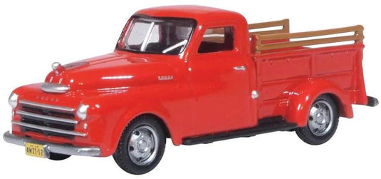 Oxford Diecast HO 1948 Dodge B-1B Pickup Truck - Red