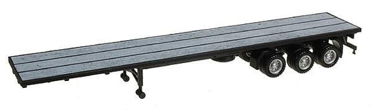 Herpa HO Semi Trailer (No Tractor) - 3-Axle 48' Flatbed