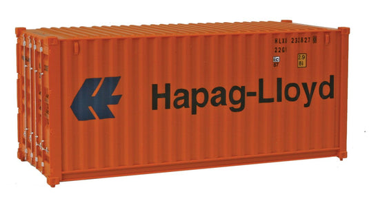 Walthers SceneMaster HO conteneur 20 pi à parois ondulées – Hapag-Lloyd (949-8055)