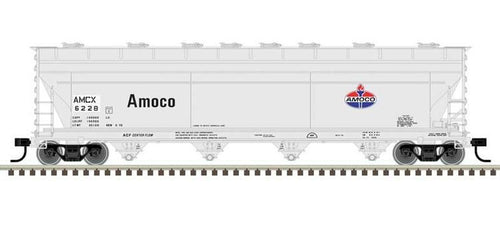 Atlas Master Plus Line HO ACF 5250 Centerflow Covered Hopper - AMOCO / AMCX : #6203
