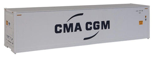 Walthers SceneMaster HO 40' Hi Cube Smooth Side Reefer Container - CMA-CGM