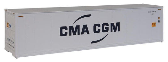 Walthers SceneMaster HO 40' Hi Cube Smooth Side Reefer Container - CMA-CGM