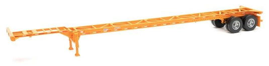 Walthers SceneMaster HO châssis porte-conteneur – 53 pi, orange (949-4602)