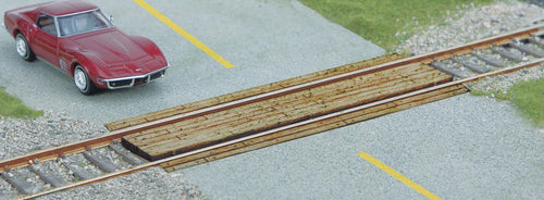 Walthers SceneMaster HO Wood Grade Crossing - Kit