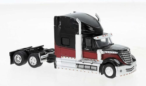 Brekina HO 2010 International Lonestar Sleeper-Cab Semi Tractor - Black , Red