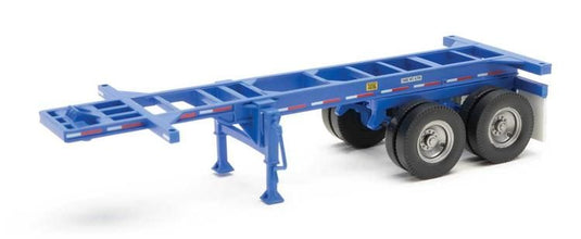 Walthers SceneMaster HO châssis porte-conteneur – 20 pi, bleu (949-4501)