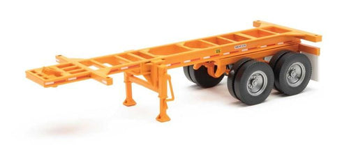 Walthers SceneMaster HO 20' Container Chassis (2-Pack) - Orange
