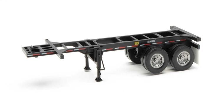 Load image into Gallery viewer, Walthers SceneMaster HO châssis porte-conteneur – 20 pi, noir (949-4503)
