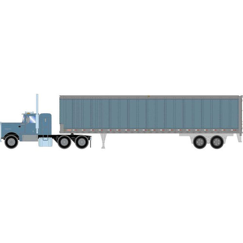 Athearn HO RTR Kenworth Tractor & Trailer, Metallic Blue
