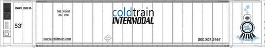 Walthers SceneMaster HO conteneur frigorifique 53 pi – Cool Train (949-8704)