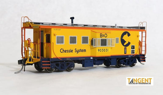 Tangent Scale Models HO Chessie System (B&O) “1982+” ICC B&O I-18 Steel Bay Window Caboose :