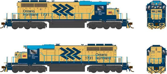 Bowser Executive HO GMD SD40-2 - w/DCC & Sound - Ontario Northland : #1733