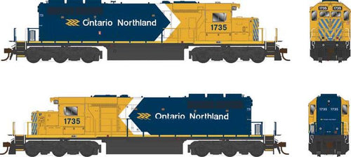 Bowser Executive HO GMD SD40-2 - w/DCC & Sound - Ontario Northland : #1735