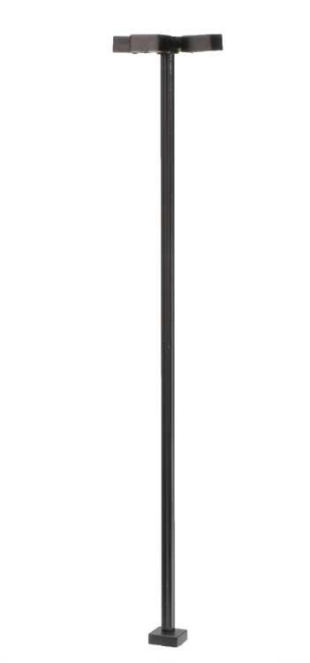 Load image into Gallery viewer, Atlas HO luminaire à tête carrée à DEL poteau noir – Quatre bras, Blanc chaud, 30 pi à l'échelle (150-70000217)
