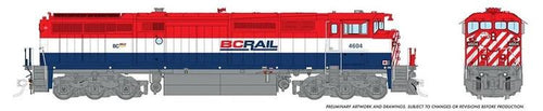 Rapido Trains HO GE Dash8-40CM w/DCC & Sound - BC Rail : #4607