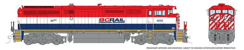 Rapido Trains HO GE Dash8-40CM w/DCC & Sound - BC Rail / CN