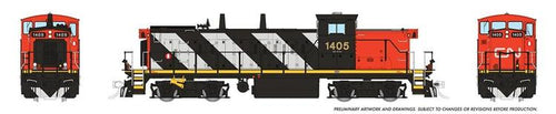 Rapido Trains HO GMD GMD-1 w/DCC & Sound - Canadian National (Zebra stripes) : #1422